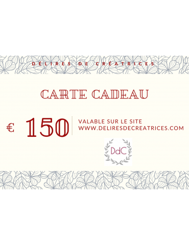 Carte Cadeau - 150 euros