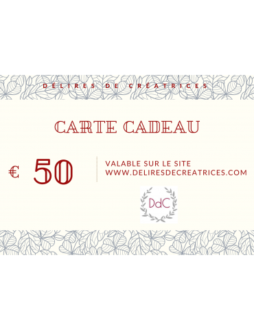 Carte Cadeau - 50 euros